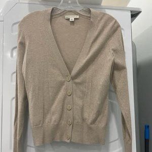 Banana Republic Cotton Button Cardigan Size S Beige